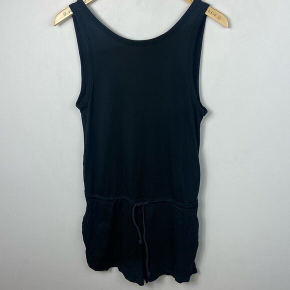 ARITZIA Wilfred Free Romper Black Tie Waist Modal Size XS Minimalist Playsuit - Picture 4 of 13